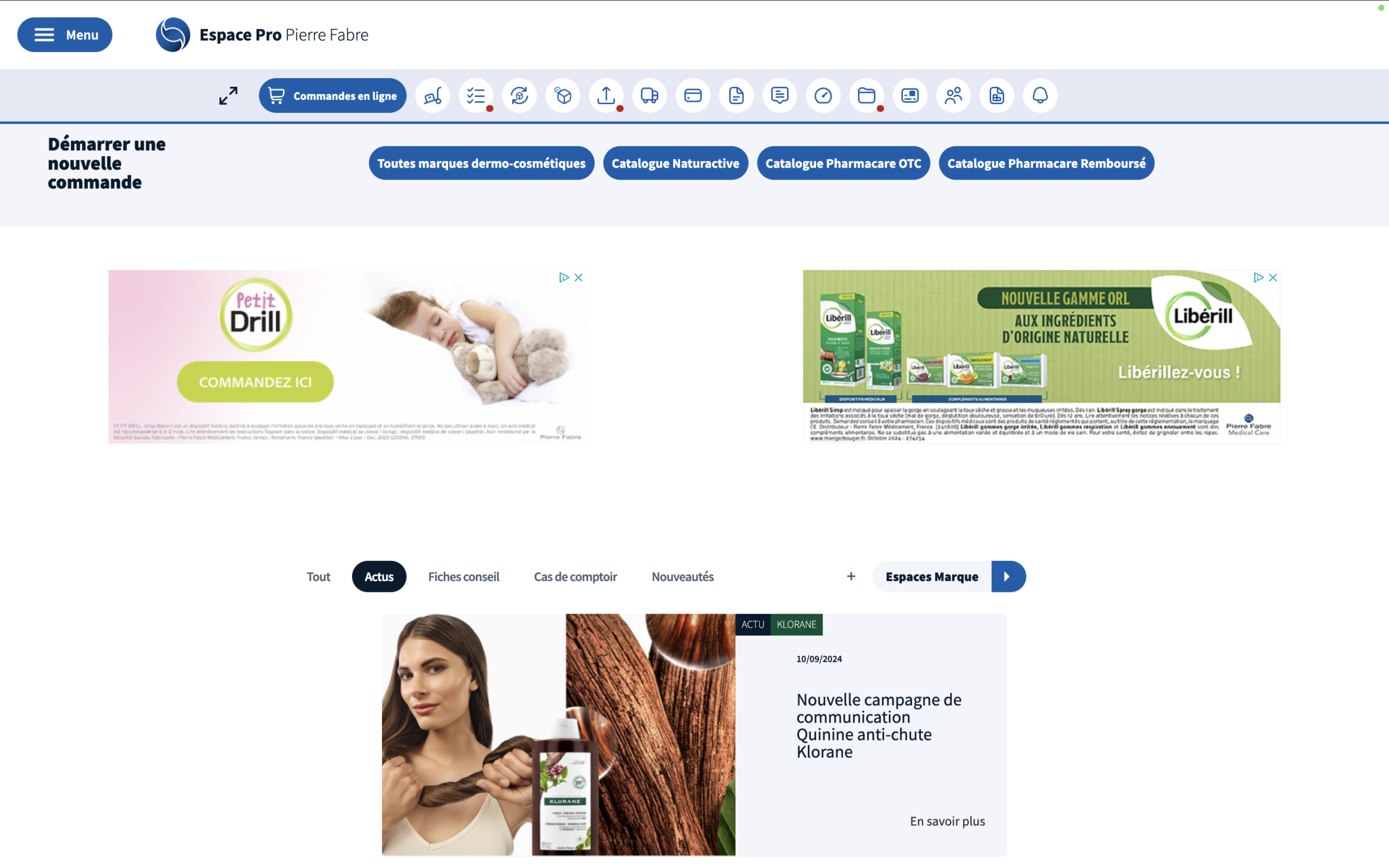 Espace Pro Pierre Fabre Accueil Produits Professionnels Santé Pharmaceutique