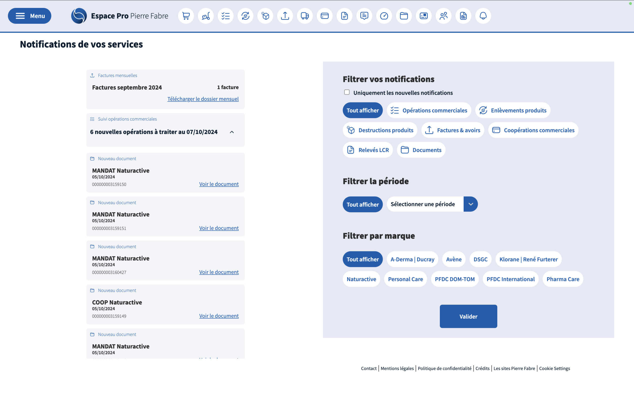 Espace Pro Pierre Fabre Notifications Professionnels Santé Pharmaceutique